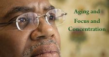 Understanding the Impact of Aging on Focus and Concentration. Picture of an older black male with a look of strong concentration on his face.